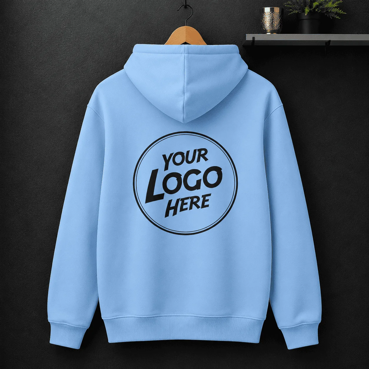 Custom Sky Blue Hoodie - image 2